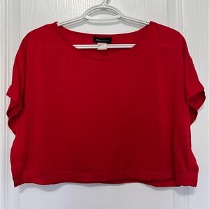 Red crop top